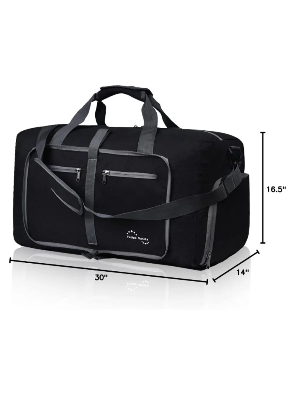Foldable Duffle Bag Travel Weekender Overnight Gym 65L Waterproof